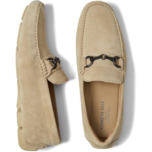 Kenneth Cole Men's Theme Bit Driver Athletic Flat Loafer Taupe Size 11.5M - Picture 1 of 2